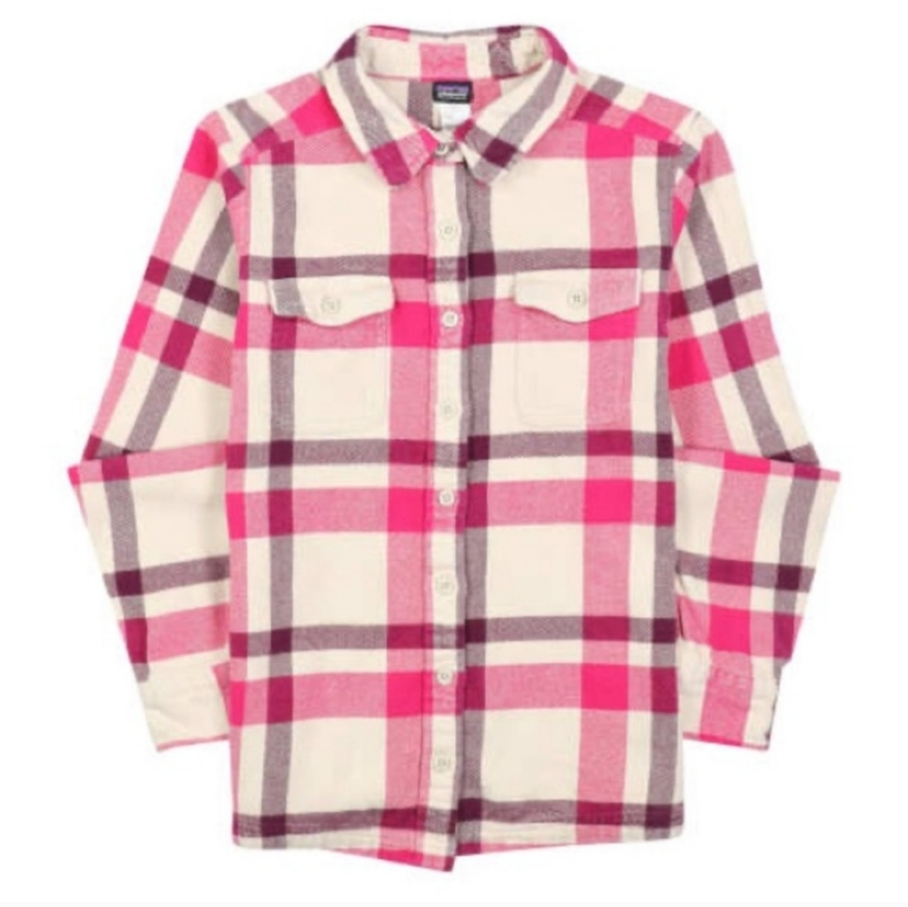 Plaid Woman Shirt in Pink and White